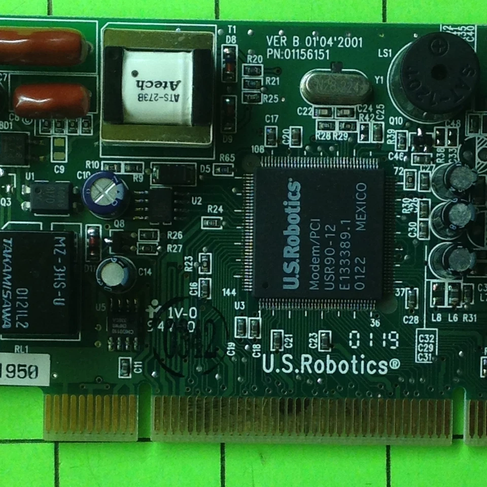 PC US Robotics 01156151 3094.3095 M085031950 From Motherboard M7V1B Modem - Image 3 of 4