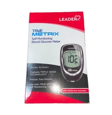 TRUE METRIX BLOOD GLUCOSE METER KIT + 100 FREE LANCETS NEW SEALED BOX