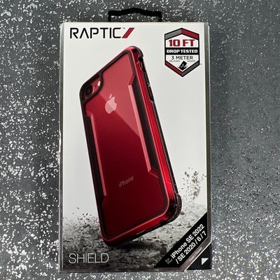Raptic Shield iPhone SE 2022/2020/8/7 Red Protective Aluminum Case Open Box
