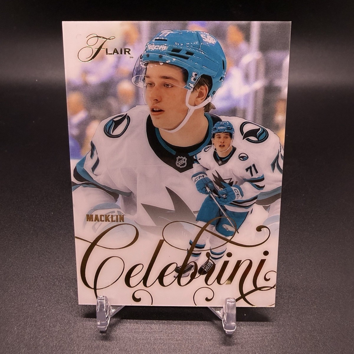 2025-26 Fleer Flair Macklin Celebrini San Jose Sharks Upper Deck 