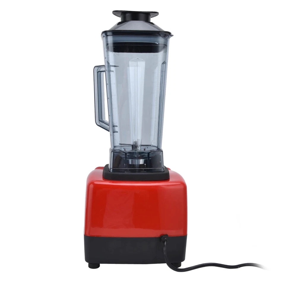 Standmixer 800W Profi 5-Klingen-System, Multifunktionsmixer Rot/Schwarz, 2L - Bild 4 von 4