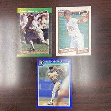 Roberto Alomar 3 Card Lot HOF Padres Lot 2