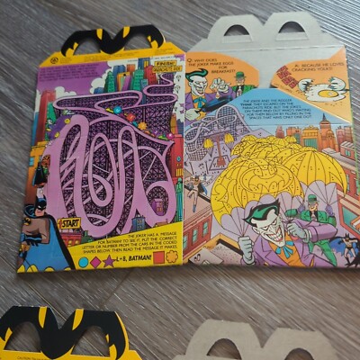 Sac Happy Meal McDonald's 1995 - Série Animée Batman - Objet Collector Occasion