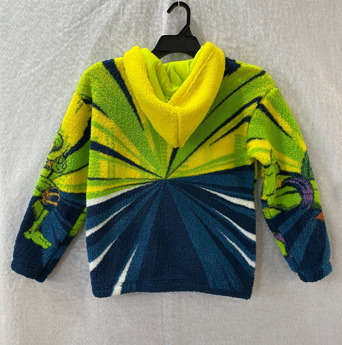 Teenage Mutant Ninja Turtles Jacket Sherpa Hoodie Zip-Up Kids 8
