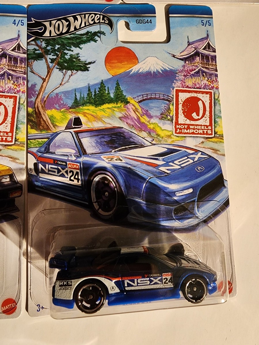 Lot Hot Wheels Japan Historics 4 – 5 Voitures – Nissan, Honda, Mazda – 1/64 – Comme Neuf