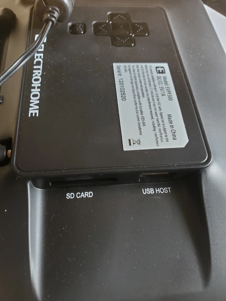 Electrohome 7" Digital Photo Frame - Model EVPF300 - - Image 4 of 4