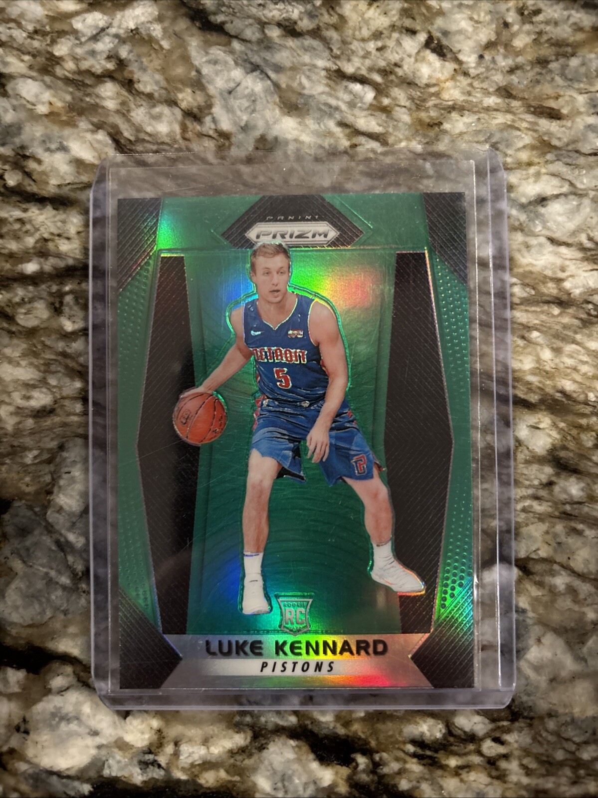 2017-18 Panini Prizm Basketball Luke Kennard Green Prizm Rookie #171 LA Clippers