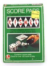 Vintage 1965 Lakeside's Deluxe Kismet Score Pads in Original Box