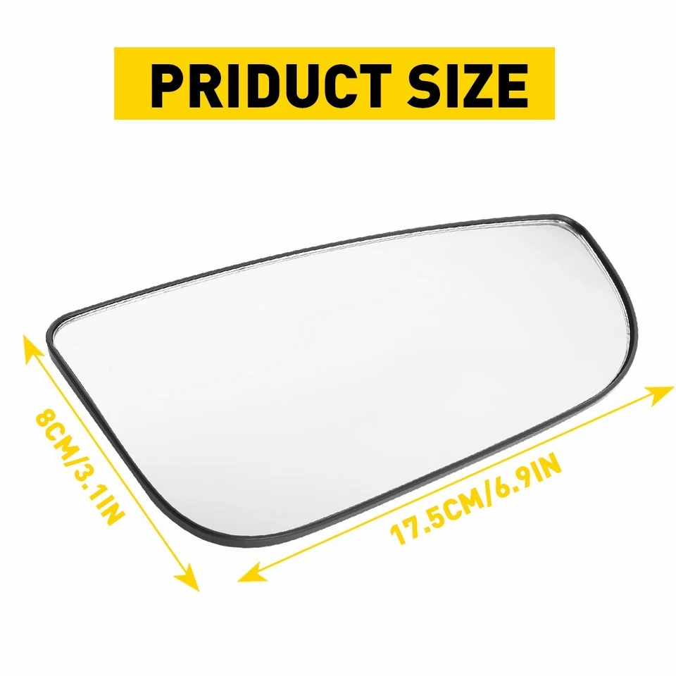 Tow Mirror Glass Right Passenger Outer Convex For Dodge Ram 1500 2500 3500 4500 - Image 2 of 4