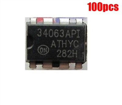 100Pcs DIP-8 MC34063 MC34063AP MC34063API 34063API Ic New iq