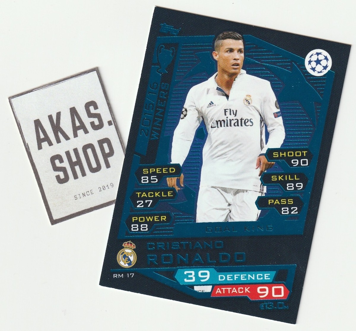 Cristiano Ronaldo Goal King RM 17 2016-17 TOPPS Match Attax