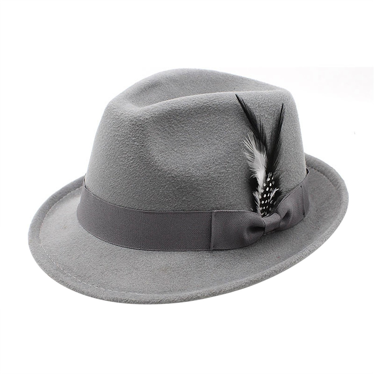 Gradient Wide Brim Panama Fedora Gossifan Gradient Color Fedora Panama Hat Burgundy/Black  main image 3
