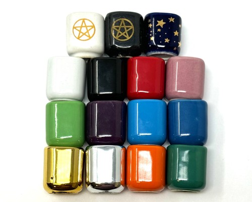 Ceramic Chime Candle Holder: Choose Color! (Magick Ritual, Spell Candle Holder) - Picture 8 of 23