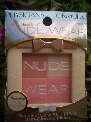 PHYSICIANS FORMULA NUDE WEAR PRESSED POWDER GLOWING NUDE BLUSH, #6239  NATURAL