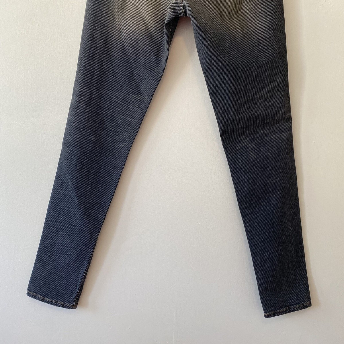 【in a row】Light String Loose Denim 6397 Loose Skinny Jeans Women Size 30 Dirty Faded Stripe | eBay