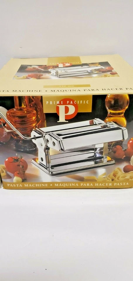 NEW PRIME PACIFIC PASTA MACHINE 150 mm #PPD001 INCLUDES FEEDER TRAY 7 SETTINGS - Image 3 of 4