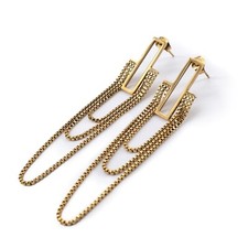 JUN MEIR'S 18K Gold Plated Drop Dangle Earrings for Women, Birthday Anniversa...