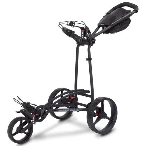 BIG MAX AUTOFOLD FF 3 WHEEL GOLF TROLLEY PUSH CART / BLACK / 2025 MODEL - Picture 3 of 13