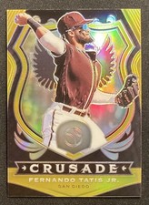 2020 CRUSADES FERNANDO TATIS JR GOLD PRIZM SAN DIEGO PADRES #7/10
