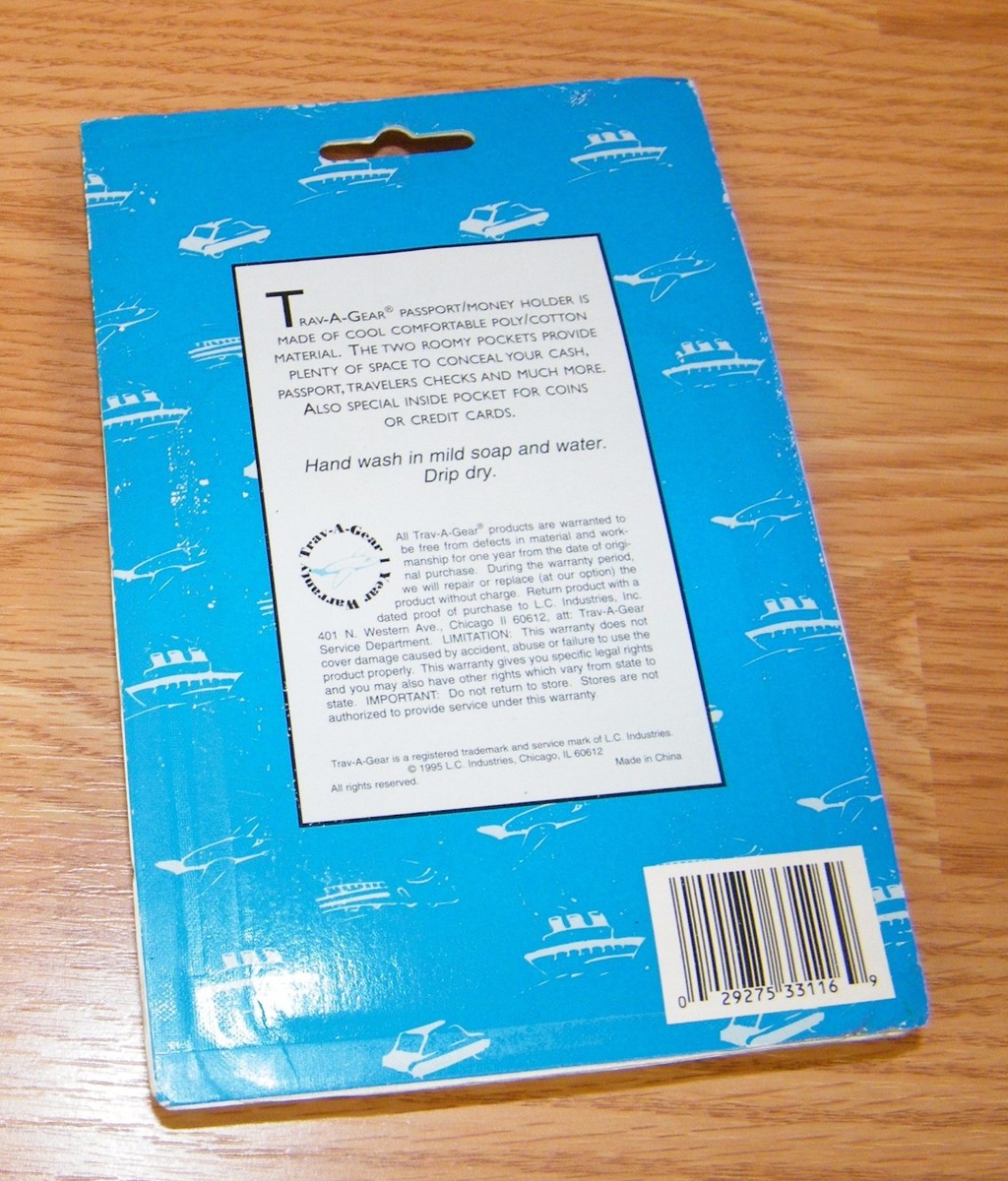 Lewis N. Clark Travel A Gear (TG116) Around the Neck Passport