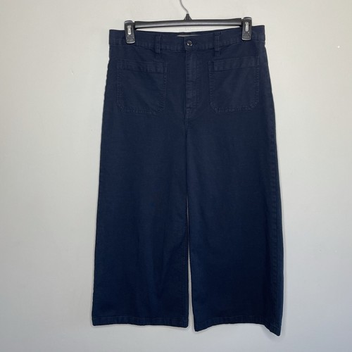 J CREW Point Sur Navy Blue High Rise 