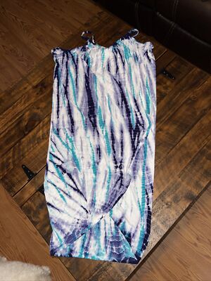 green dragon xl tie dye coverup dress | eBay