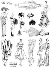 Unmounted Rubber Stamp Plate, Unmounted/Uncut Pink Rubber Stamps