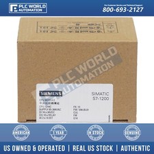 Siemens 6ES7214-1BG40-0XB0 S7-1200 CPU 1214C Compact CPU, AC/DC/Relay New Sealed