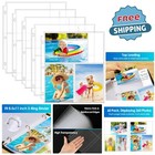 60 Pack Clear Polypropylene 4x6 Photo Sleeves for Binders, Archival Protection