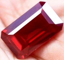 Natural 28.50 Ct Blood Red Ruby Mozambique GGL Certified Loose Gemstone