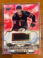 2021-22 UD Ice Hockey Jacob Bernard-Docker Premieres Jerseys #IPA-JB Player Worn