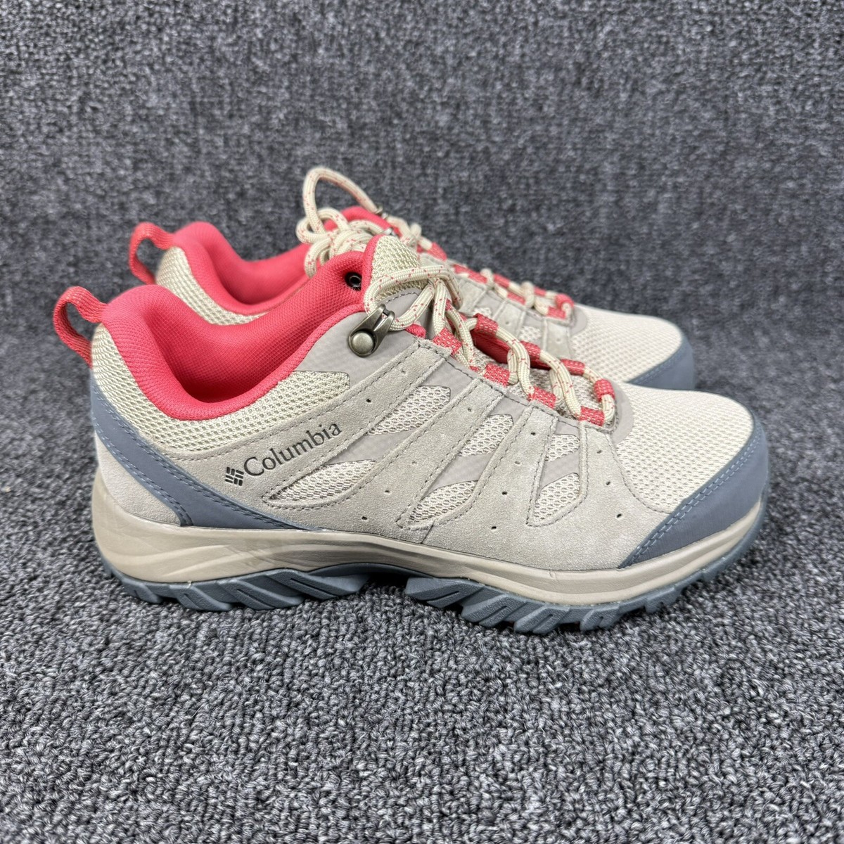Columbia Redmond III Waterproof Pebble Tan Coral Pink Shoes Women’s Size  Wide