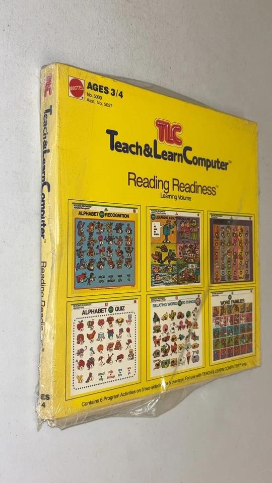1982 Mattel TLC Teach & Learn Computer Reading Readiness No. 5000 Vintage NEW - Image 4 of 4