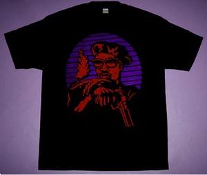 purple and red shirt