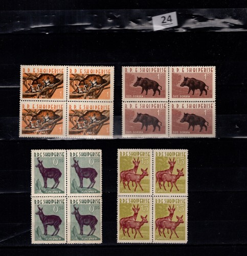 OK 4X ALBANIA - MNH - ANIMALI SELVATICI - LINCE