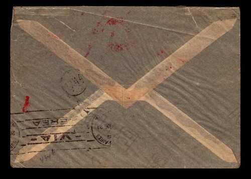 Code Red Cia Germany Jan 1936 Airmail Cover to Brazil / Metered - L17428 | eBay