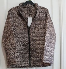 Bellfield Animal Print Jacket Size Xl 46 In Chest Puffer Style Lightweight