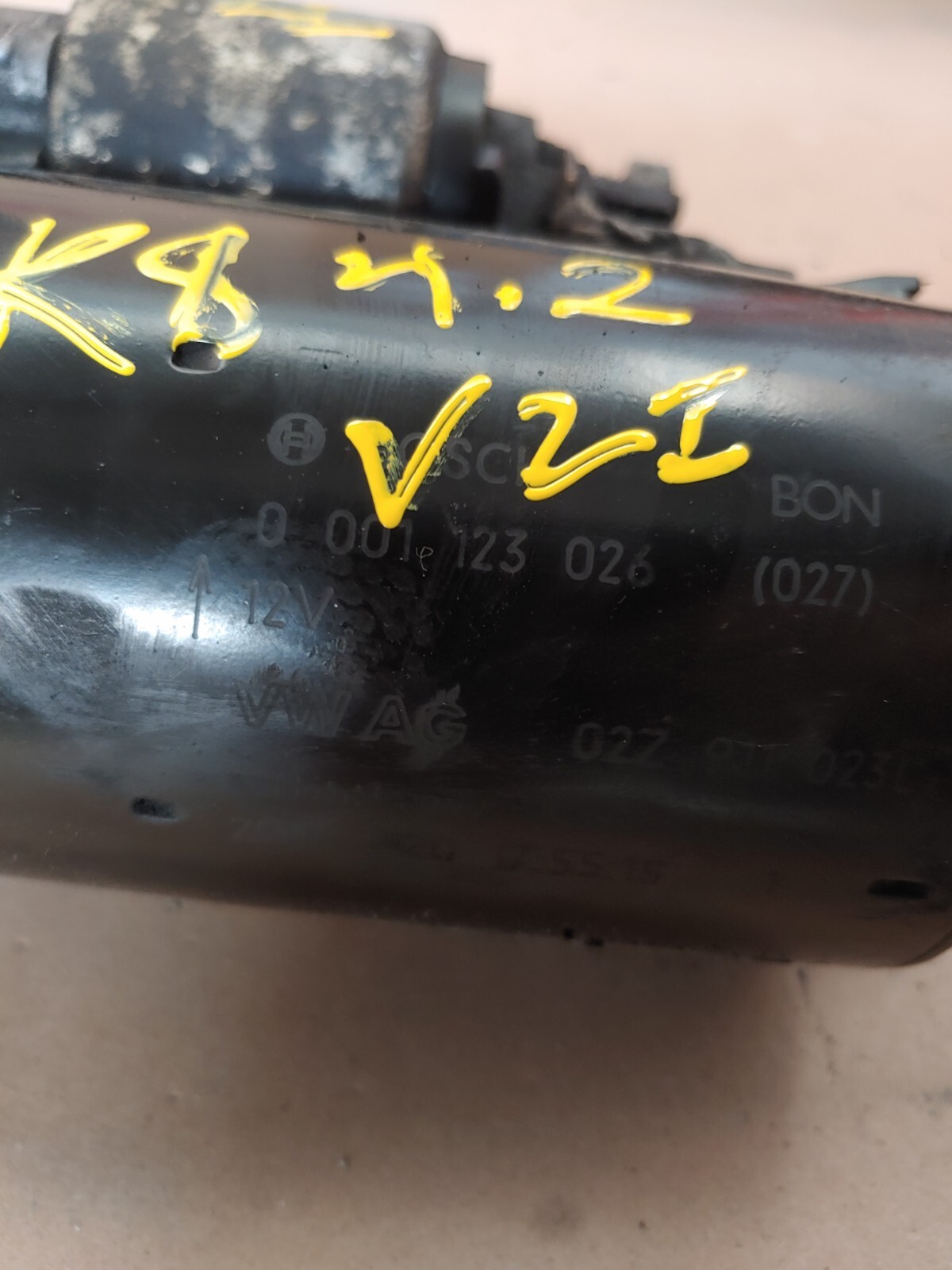 2009 Audi R8 V8 4.2L A/T Automatic Engine Starter Motor OEM