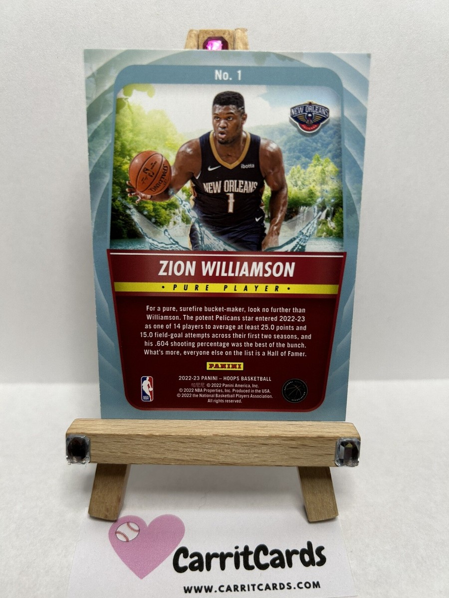 ZION WILLIAMSON 2022-23 Panini Hoops Pure Players #1 New Orleans