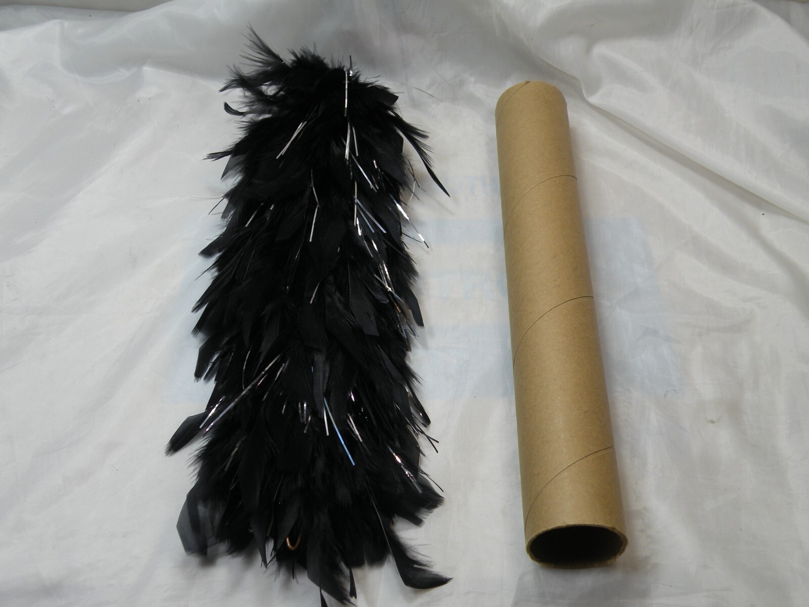 Marching Band Hat Shako Feather Black & Silver Plume 15" SMT Duty Free