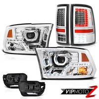 09 11 12 17 Dodge Ram 3500 Led Tail Light Headlamps Fog Replacement Assembly Set on sale 09 11 12 17 Dodge Ram 3500 Led Tail Light Headlamps Fog Replacement Assembly Set on sale