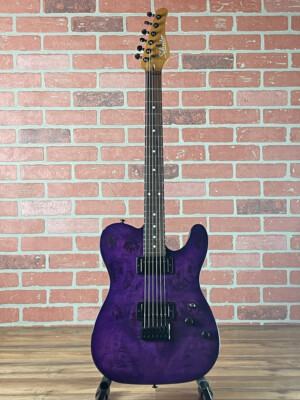 Schecter PT Standard Electric Guitar - Purple Burst Burl