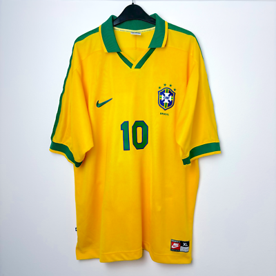 Original Brazil Copa America 1997-1998 Home Football Shirt Camisa