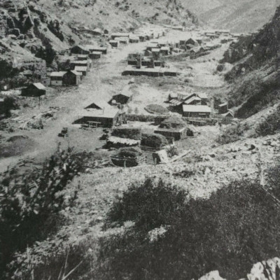 Ophir City East Canon Utah 1978 Reprint Stereoview c1869 West Territory UT P421