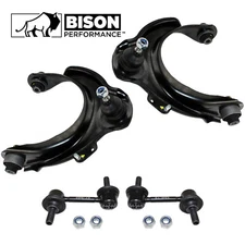 Bison Performance 4pc Front Upper Control Arms Sway Bar Link Kit For TSX Accord
