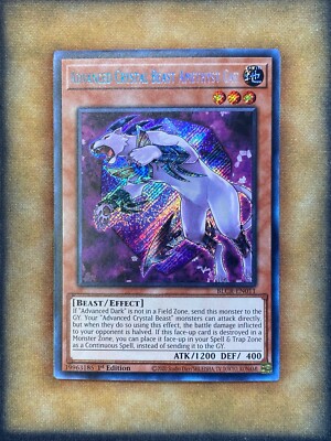 Yugioh Advanced Crystal Beast Amethyst Cat BLCR-EN011 Secret Rare 1st Ed NM