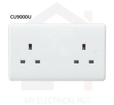 Knightsbridge White Curved Edge Switches And Sockets Full Range White Inserts