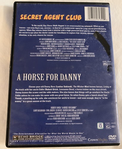 Secret Agent Club/A Horse For Danny (DVD, 2008) Tested 2-Disc Set Hulk Hogan - Picture 2 of 12