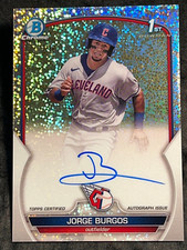 2023 Bowman Chrome 1st SPECKLE REFRACTOR PROSPECT ROOKIE AUTO Jorge Burgos/299