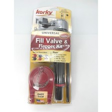 Korky 818MP QuietFill Universal Toilet Fill Valve and Flapper Repair Kit New